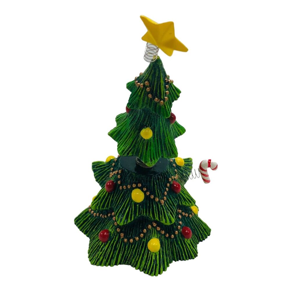Fitz & Floyd Christmas Jingling Tree Spring Bobble Waving Candy Cane w/ Box READ - Picture 4 of 9